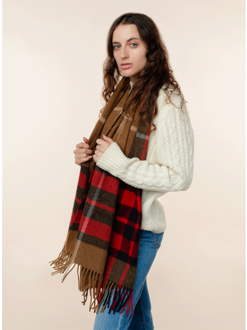 Westminster Design Oversized Scarf-Camel by Rosemill.

